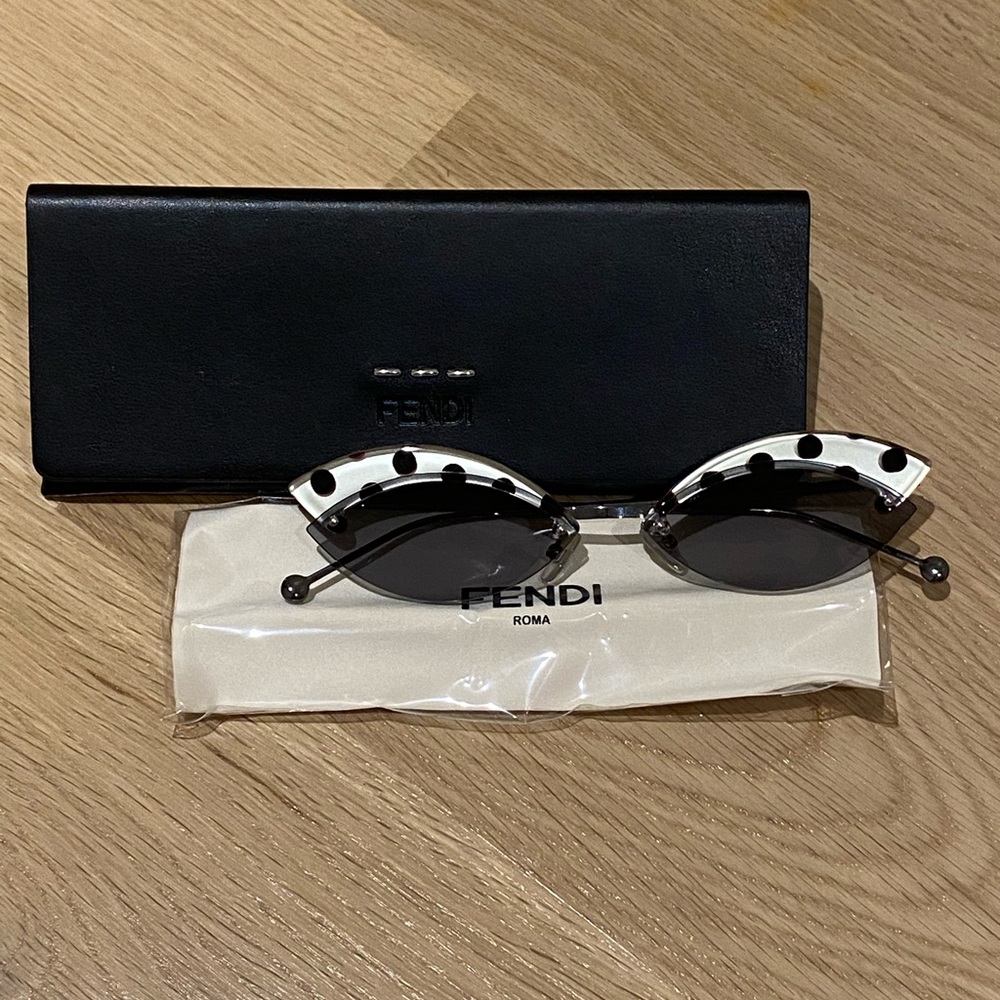 Fendi polka dot cat-eye sunglasses
